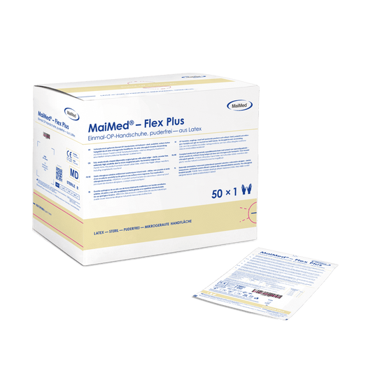 MaiMed-Flex Plus PF-manusi chirurgicale din latex sterile fara pulbere, 50 perechi/cutie