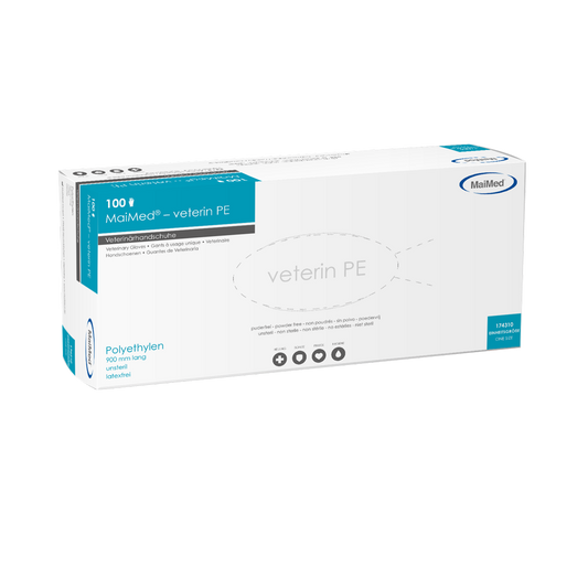 Mănuși veterinare MaiMed-veterin PE 90cm, portocaliu, 100 buc/cutie | Cutie (100 bucati)