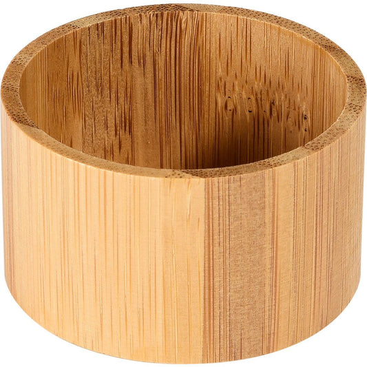 Der LED Kerzenhalter aus Bambus von Duni GmbH (mini 33x57 mm, 8 Stück) ist ein stilvolles, modernes Accessoire mit sichtbarer Maserung - leer und auf weißem Hintergrund abgebildet.