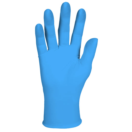Der Auslaufartikel KleenGuard® G10 Blaue Nitril-Handschuhe (24 cm, XS, beidseitig tragbar) von Kimberly-Clark GmbH bietet hohe Chemikalienbeständigkeit - ideal für den professionellen Einsatz. Karton mit 10 Boxen à 100 Stück.