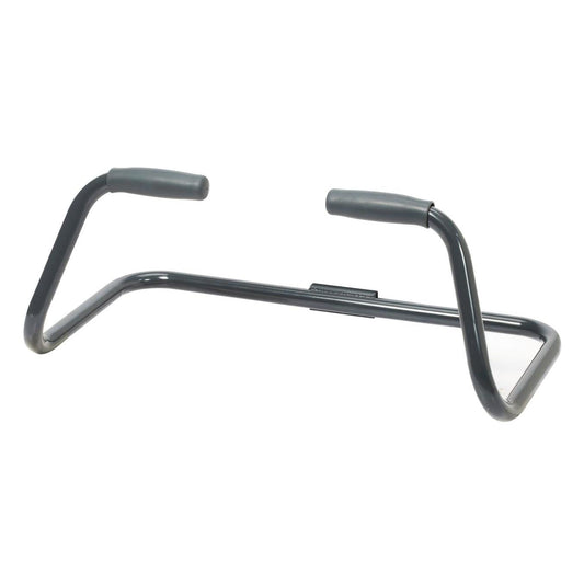 Der TASKI Stossbügel gross, Griff gross von Diversey Deutschland GmbH & Co. OHG verfügt über einen robusten, gebogenen Stahlrohrrahmen mit abgewinkelten Enden und zwei schaumstoffgepolsterte Griffe für Komfort und Schutz bei Übungen für den Oberkörper. Die Packung enthält 1 Stück.