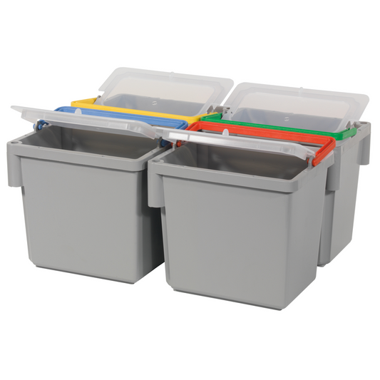 Găleată pivotantă Numatic de 4 litri, gri cu mâner cu coduri de culoare