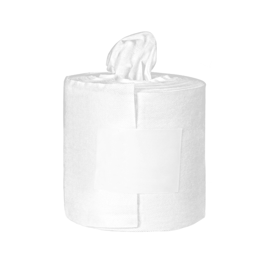 Eine Packung Orochemie oro® Vliestücher kompakt Nachfüllpack von orochemie GmbH + Co KG mit einem teilweise herausgezogenen Tuch, dargestellt vor einem schlichten weißen Hintergrund.