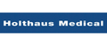 Ein Bild mit blauem Hintergrund und dem weißen Text „Holthaus Medical“ in Fettschrift.