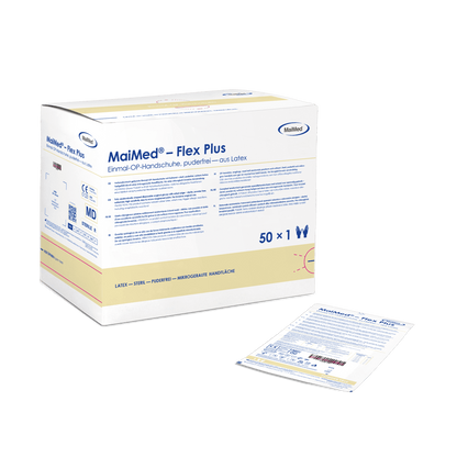 MaiMed-Flex Plus PF-manusi chirurgicale din latex sterile fara pulbere, 50 perechi/cutie