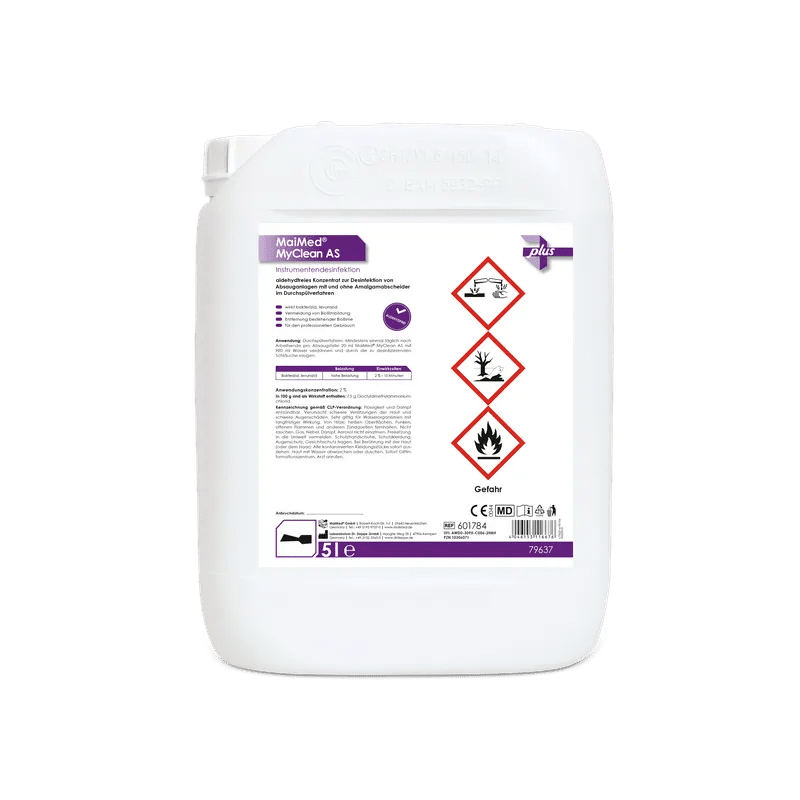 MaiMed MyClean AS, dezinfecție și curățare sistem de aspirație 5l/bidon, 1 bucată | Canister (5 l)
