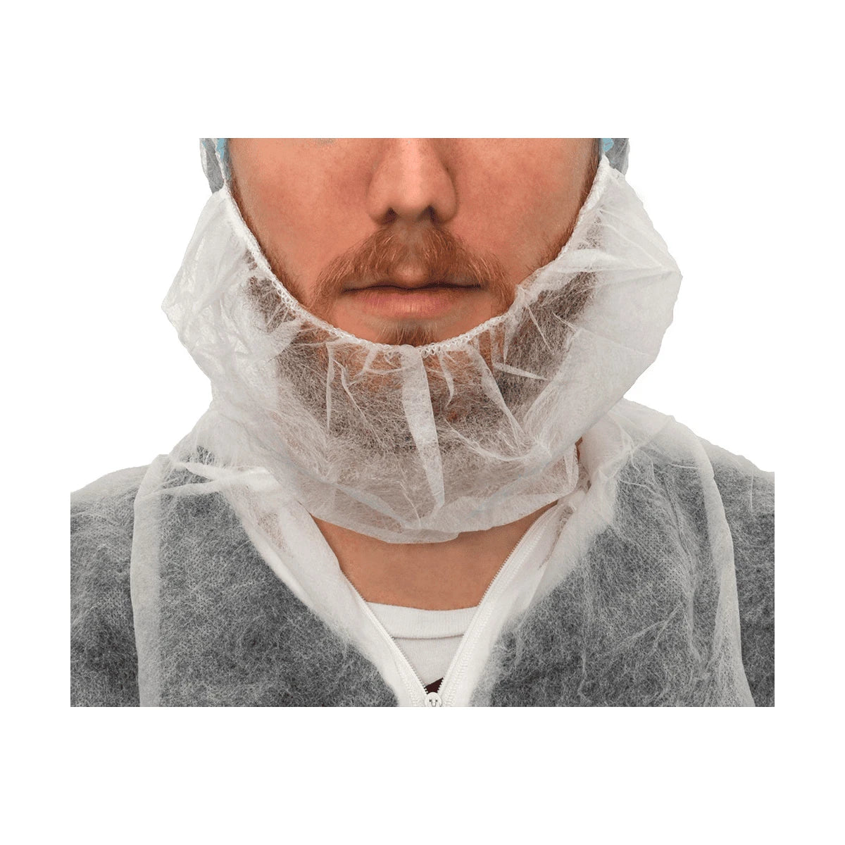 MaiMed-Beard, protectie barba din lana alba, cu banda elastica fara latex, 100 bucati/pachet | Pachet (100 bucăți)
