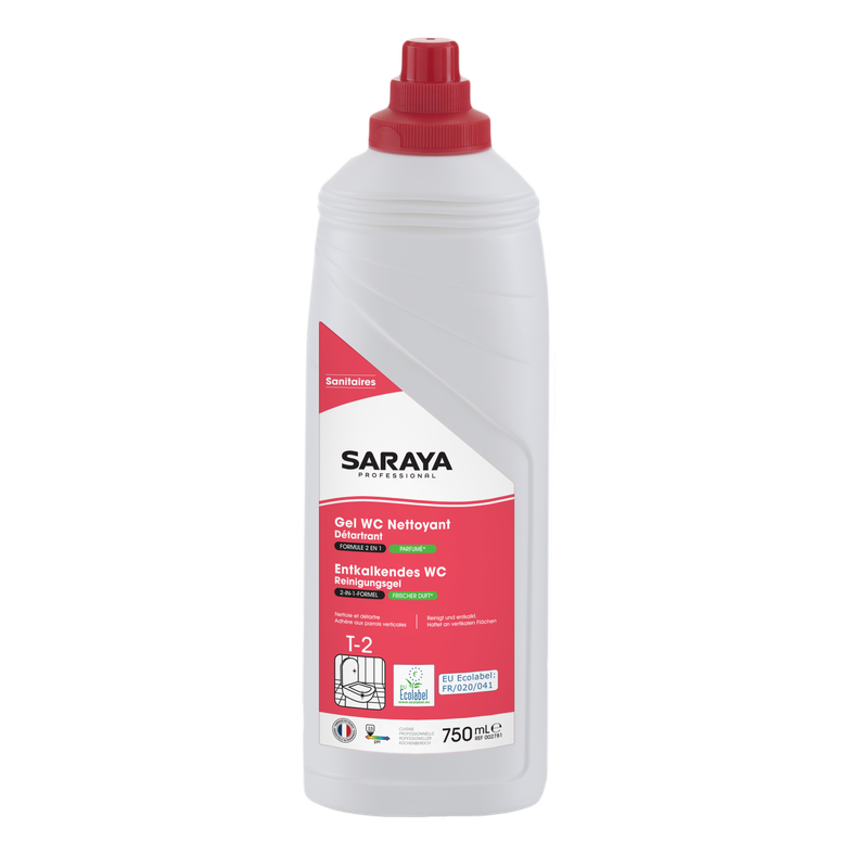 Agent de curățare gel de toaletă Saraya Ecolabel | Flacon (750 ml)