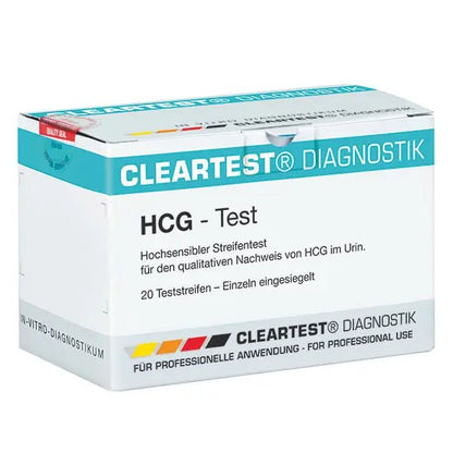 Cleartest HCG pachet de test de sarcină: 20 bucăți, mărfuri IMPORT | Pachet (20 de teste)