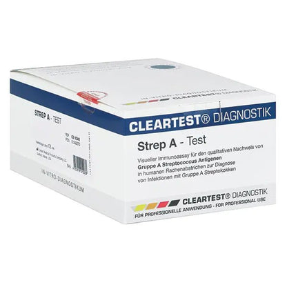 Pachet de casete Cleartest Strep A-Test: 5 casete de testare | Pachet (5 teste)