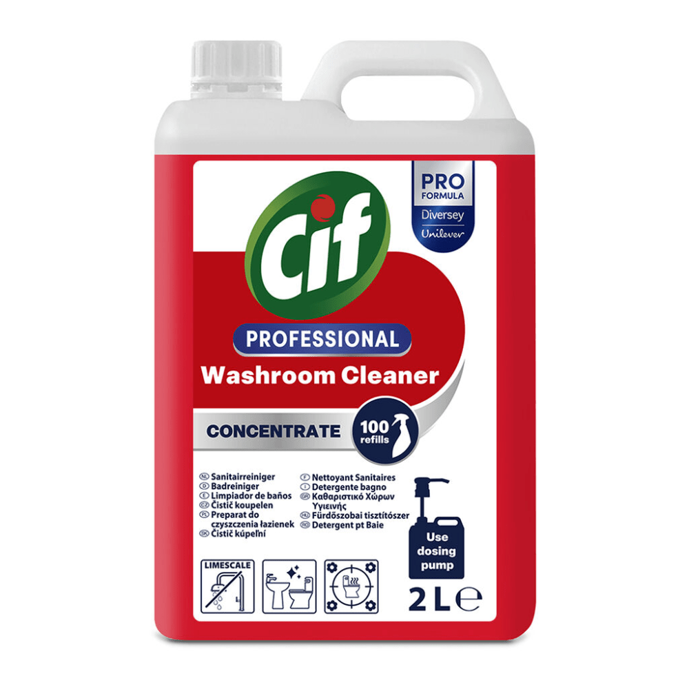 Detergent concentrat profesional pentru baie Cif | Canister (2 l)