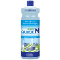 Eine Flasche Dr. Schnell EASY QUICK von DR.SCHNELL GmbH & Co. KGaA hat einen blauen Verschluss und ein deutsches Etikett mit Reinigungsgeräten und -flächen, das zeigt, dass es sich um ein konzentriertes, vielseitiges Reinigungsmittel für den professionellen Einsatz handelt.