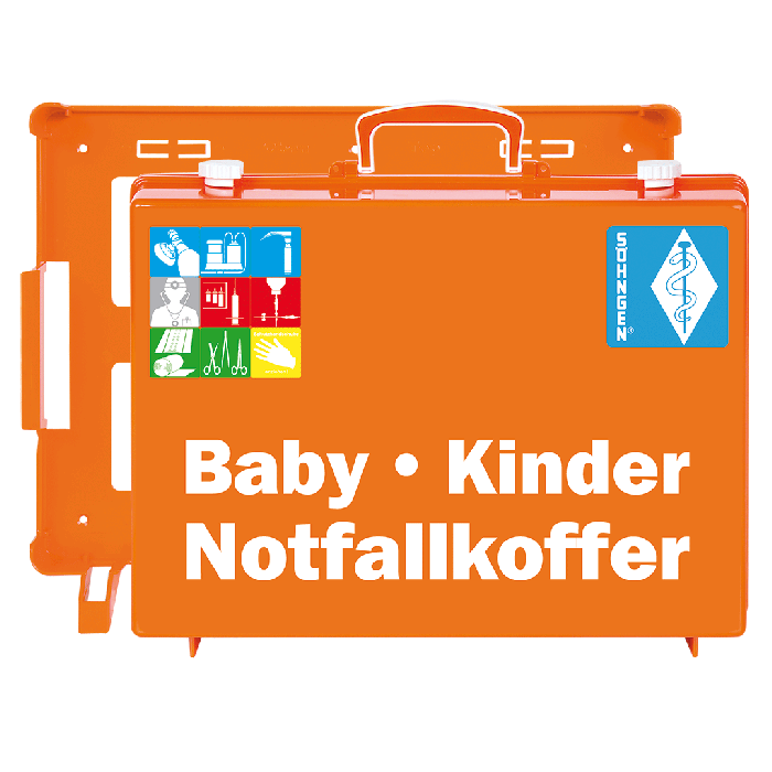 Notfallkoffer Baby-Kinder MT-CD orange