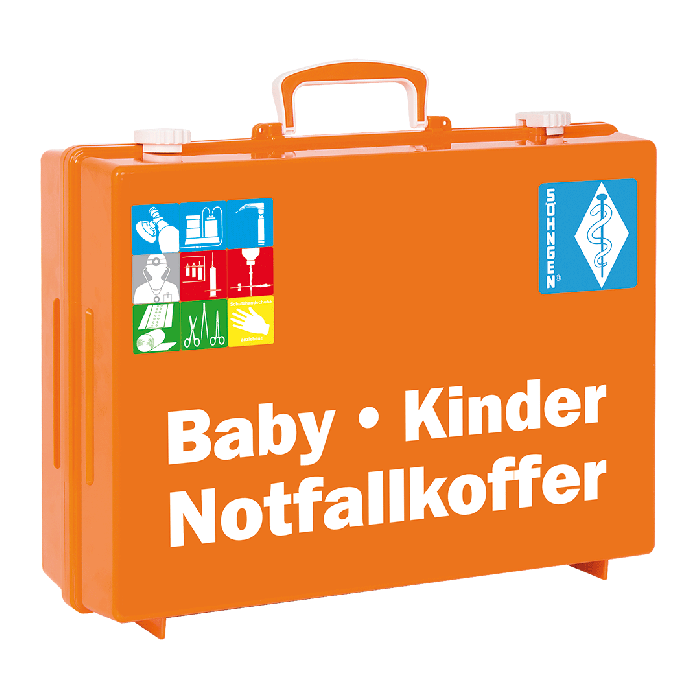 Notfallkoffer Baby-Kinder MT-CD orange