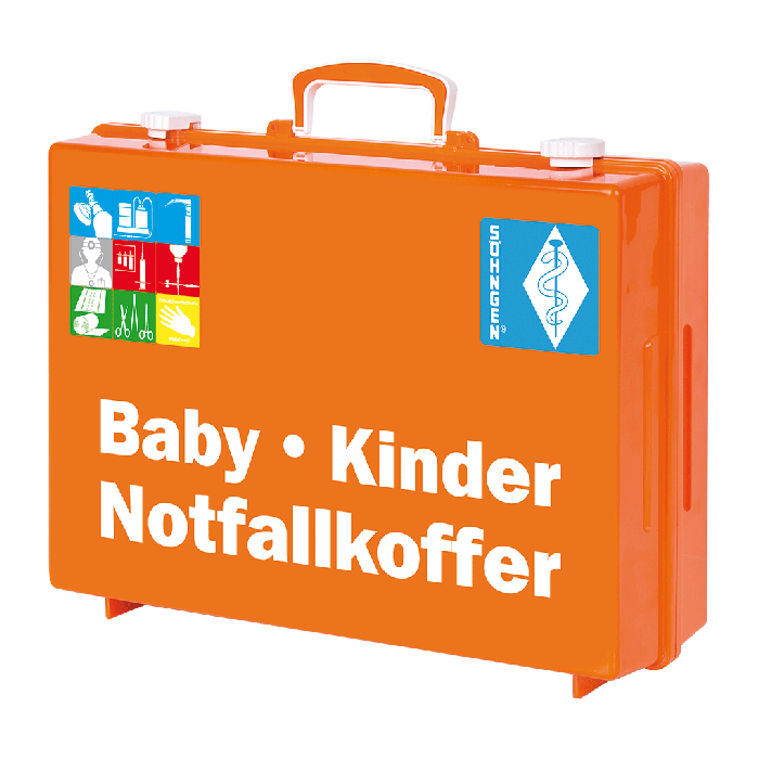 Notfallkoffer Baby-Kinder MT-CD orange