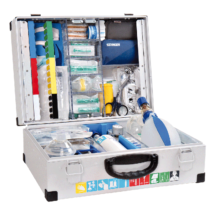 Notfallkoffer CLINOMED Modul A-B+O2-1L