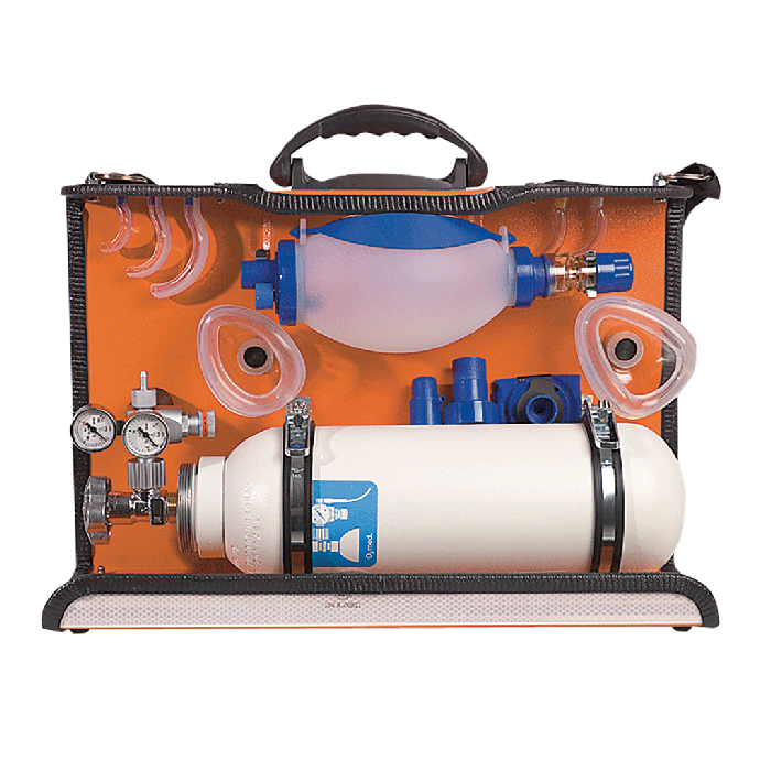 Beatmungsmodul O2-Plus mit 5 l Sauerstoff-Flasche