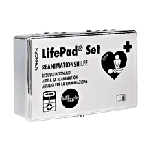 Cutie LifePad® cromată, inclusiv suport de perete