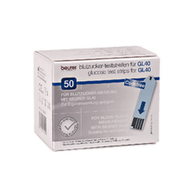 Benzi de testare pentru Beurer GL 40 mg/dl, pachet de 50 de bucăți