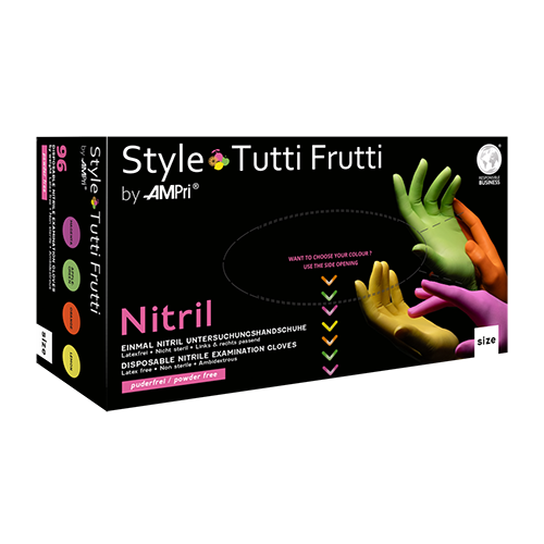 Mănuși de nitril colorate de nitril colorate de confort