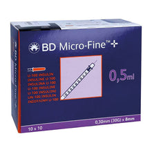 Seringă de insulină Micro-Fine Plus | Pachet (100 bucăți)