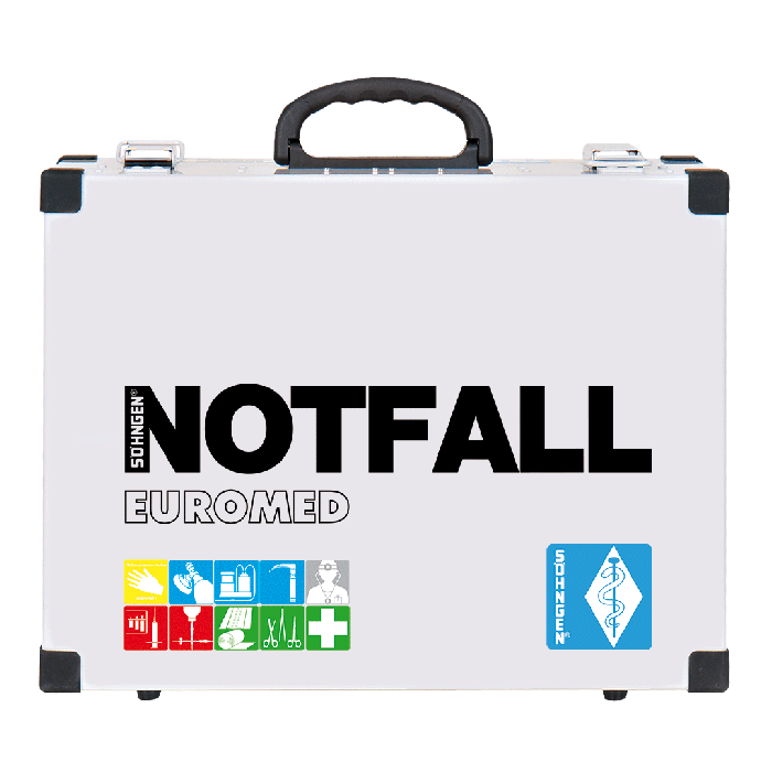 Notfallkoffer EUROMED leer mit Inneneinrichtung