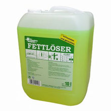 GastroPower Fettlöser Öko-Box, 10 l, de la Abena Re-Seller GmbH, este un degresant ecologic într-un recipient de plastic cu mâner alb. Este etichetat cu instrucțiuni și avertismente de siguranță și este ideal pentru bucătăria profesională. Este livrat ca 1 pachet într-o cutie de carton.