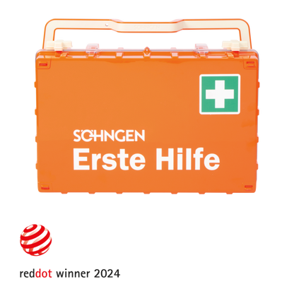 Erste-Hilfe-Koffer orange DYNAMIC-GLOW L Norm DIN 13169
