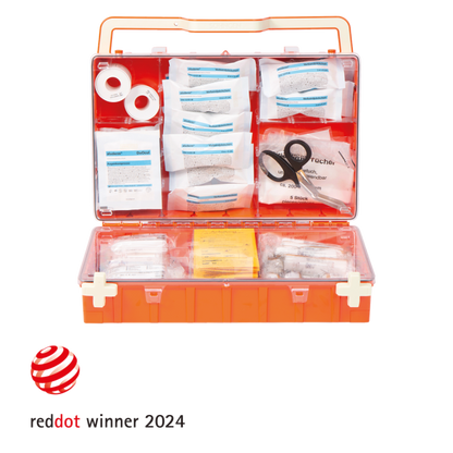 Erste-Hilfe-Koffer orange DYNAMIC-GLOW L Norm DIN 13169