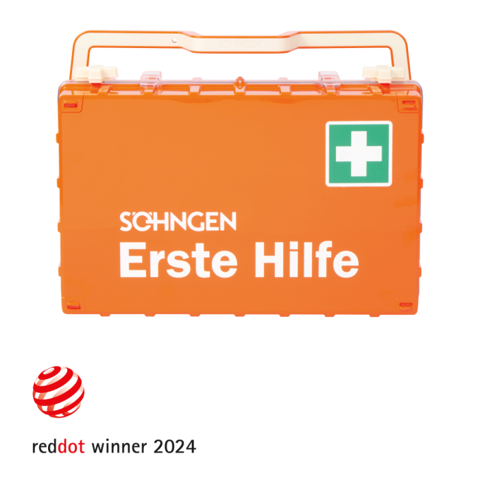 Erste-Hilfe-Koffer orange DYNAMIC-GLOW L Norm Plus DIN 13169