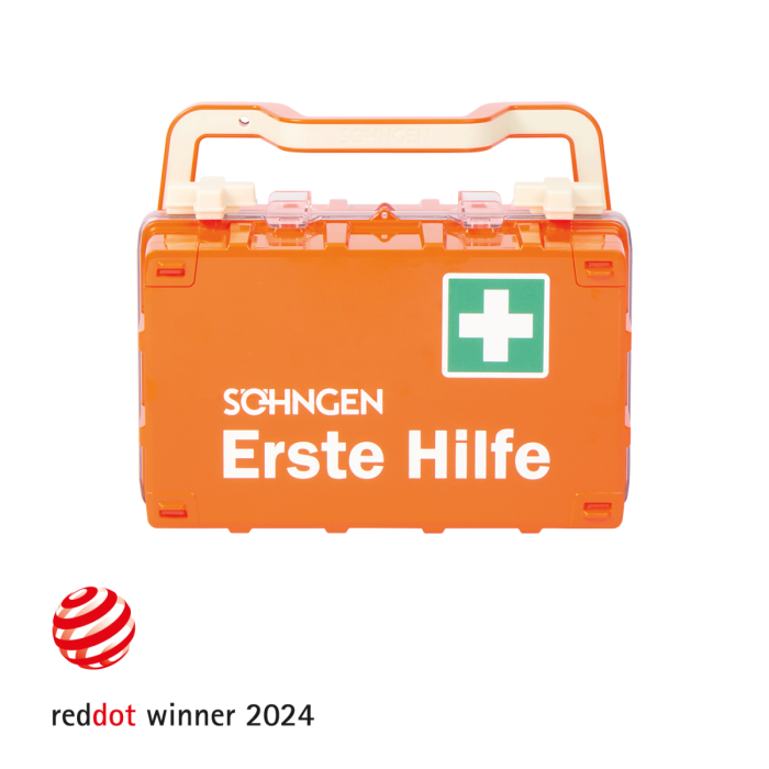 Erste-Hilfe-Koffer orange DYNAMIC-GLOW S Norm DIN 13157