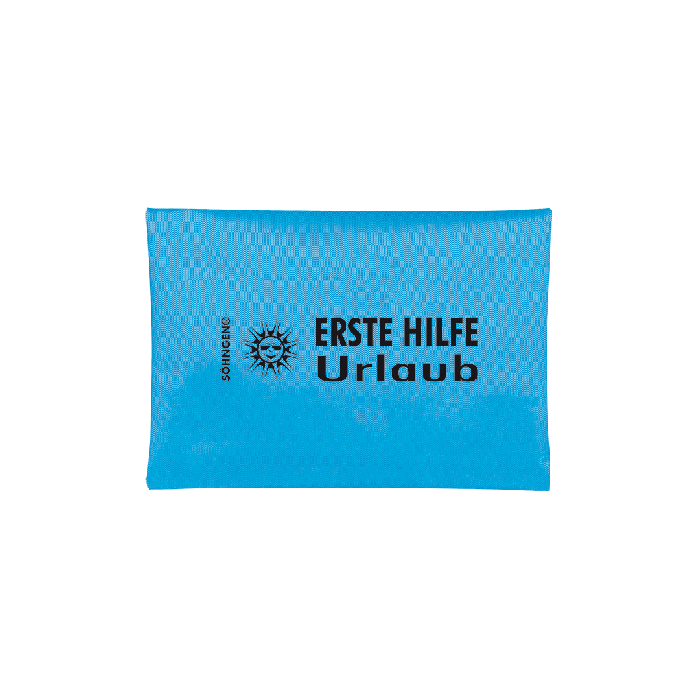 Erste Hilfe Urlaub blau