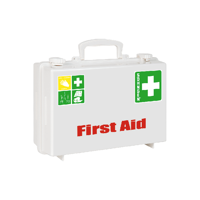 Erste Hilfe-Koffer SN-CD leer weiß Druck First Aid