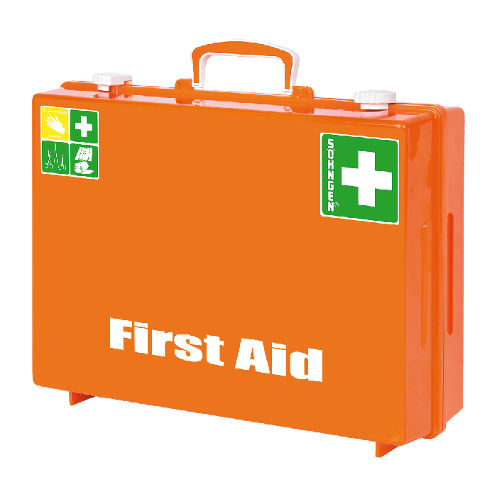 Erste Hilfe-Koffer MT-CD leer orange Druck First Aid