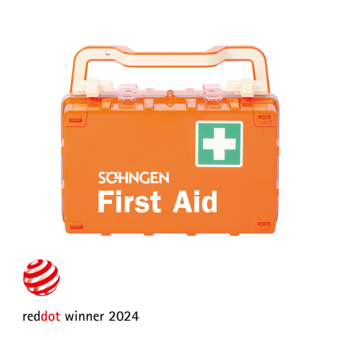 Erste-Hilfe-Koffer orange DYNAMIC-GLOW S First Aid