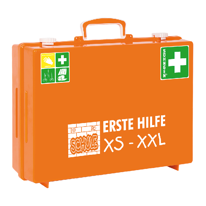 Erste-Hilfe-SCHULE XS-XXL MT-CD orange