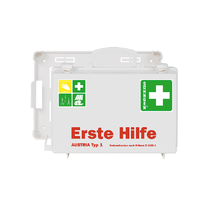 Erste Hilfe Koffer SN-CD weiß mit Füllung nach ÖNORM Z 1020 1