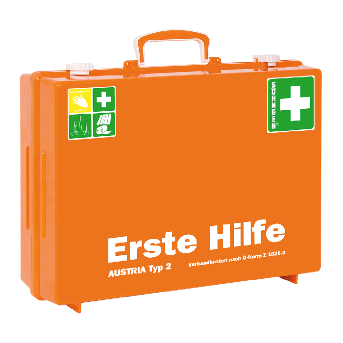 Erste-Hilfe Koffer MT-CD orange mit Füllung nach ÖNORM Z 1020 2