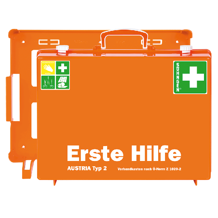 Erste-Hilfe Koffer MT-CD orange mit Füllung nach ÖNORM Z 1020 2