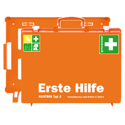 Erste-Hilfe Koffer MT-CD orange mit Füllung nach ÖNORM Z 1020 2