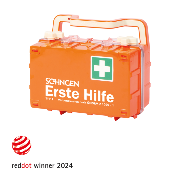 Erste-Hilfe-Koffer orange DYNAMIC-GLOW S ÖNORM Z 1020-1
