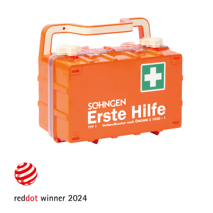 Erste-Hilfe-Koffer orange DYNAMIC-GLOW S ÖNORM Z 1020-1