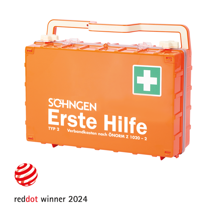 Erste-Hilfe-Koffer orange DYNAMIC-GLOW L ÖNORM Z 1020-2
