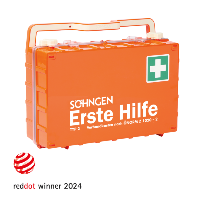 Erste-Hilfe-Koffer orange DYNAMIC-GLOW L ÖNORM Z 1020-2