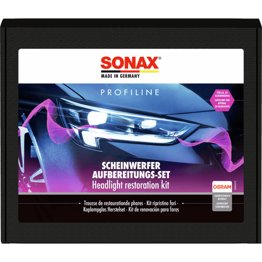 Setul SONAX PROFILINE pentru recondiționarea farurilor