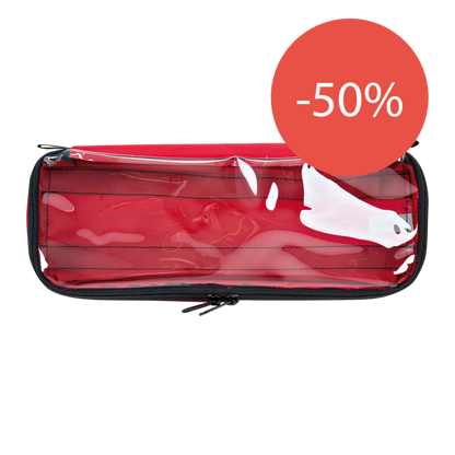 Modultaschen für Rucksäcke groß 32 x 12 x 5 cm rot
