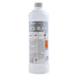 GastroPower V2-RAN, 1 l (4*1) de la Abena Re-Seller GmbH: Curățător de oțel inoxidabil în sticlă de plastic cu etichetă gri/albă, instrucțiuni, scară de pH și simboluri de pericol - ideal pentru curățarea igienică în unități de gastronomie.