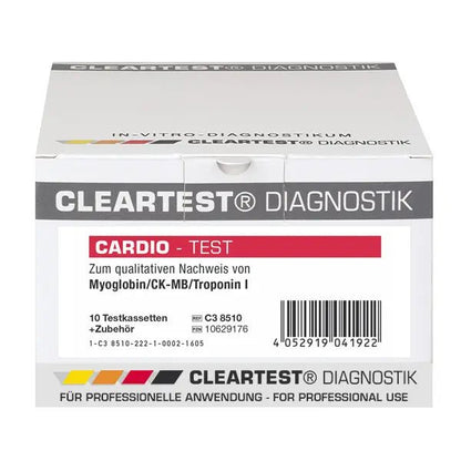Cleartest Cardio, Pachet: 5 casete de testare Myoglobin/CK-MB/Trop I | Pachet (5 teste)