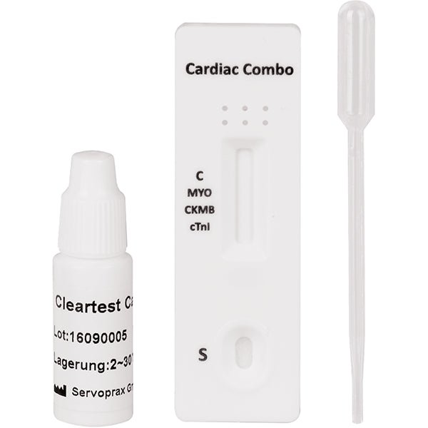 Cleartest Cardio, Pachet: 5 casete de testare Myoglobin/CK-MB/Trop I | Pachet (5 teste)