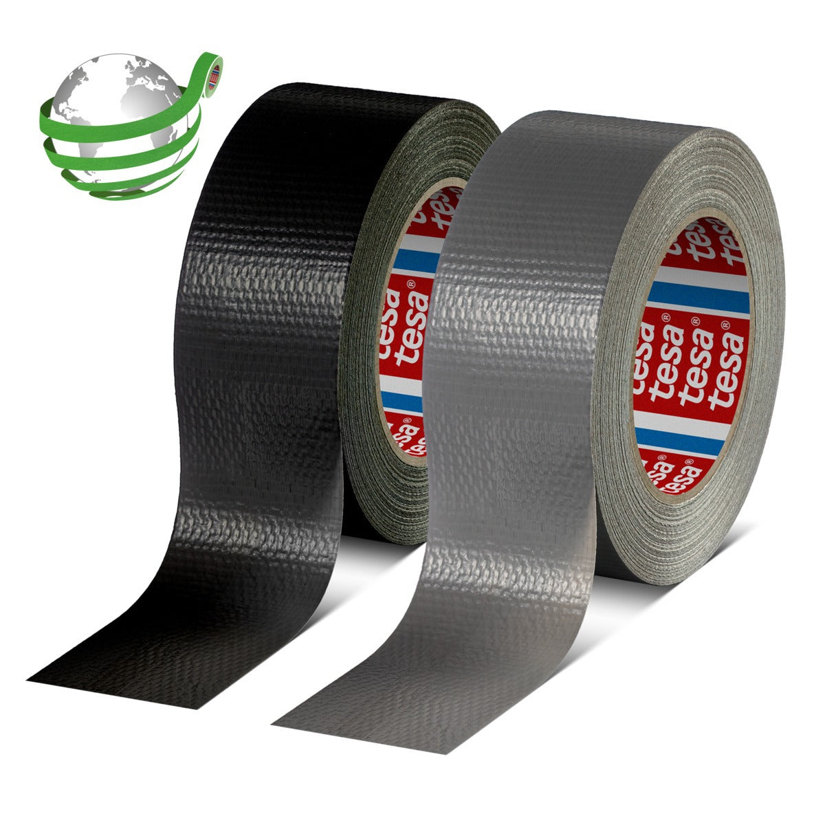 tesa 4615 General Purpose Duct Tape, recycled, 50 m x 50 mm grau